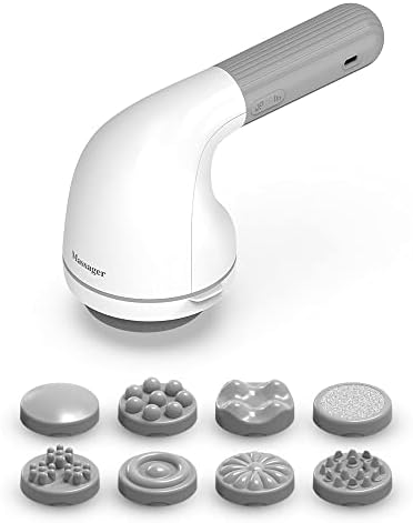 BYFUMO Cellulite Massager, Wireless Rechargeable Handheld Cellulite Remover, Body Shaper Machine, Electric Back Massager - White