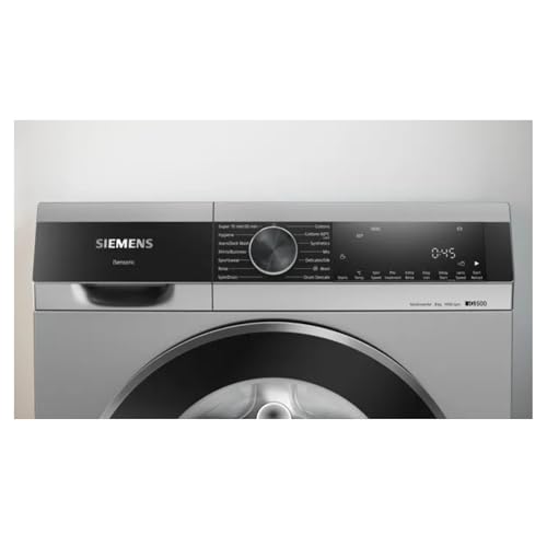 Image of Siemens 8kg 5 Star Stain Treatment Fully Automatic Front Load Washing Machine with Built in Heater (WG34A20SIN, Pretreatment Function & Hygiene Program and 5 Star Inverter, Silver)