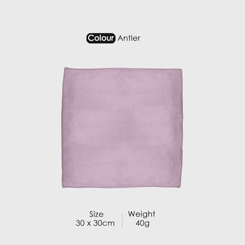 Image of HOUSSE Microfiber Face Towels | Ultra Absorbent, Odour-Free, Quick Dry 550 GSM Face Towel for Home, Gym, Travel, Running and Personal Use | 30x30 cm | Set of 4 Ink Blue,Anthler (Pack of 4)