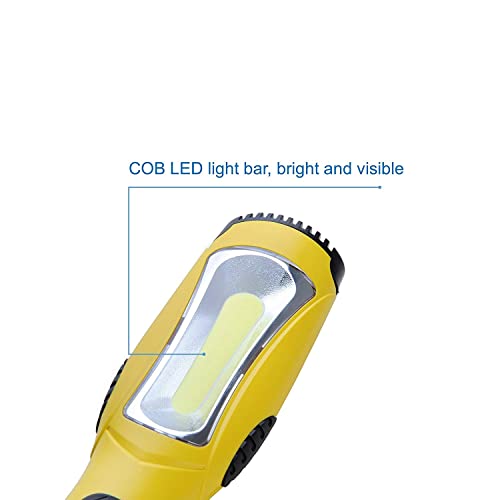 Aceland Portable Corded LED Work Light with Outlet in Handle, COB LED, 1600 Lumen 6ft 116AWG 3C SJTW Cord Handheld Outdoor Work Light, Magnetic on Back - Thumbnail 4
