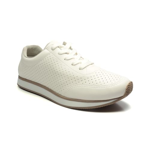 Tênis Feminino Via Marte Casual Microfuros Branco 38