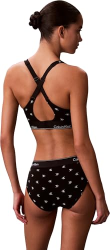 Calvin Klein Damen Lift Bralette LV00QF8500 Bralette, Schwarz (Diamond Logo Black), L 2