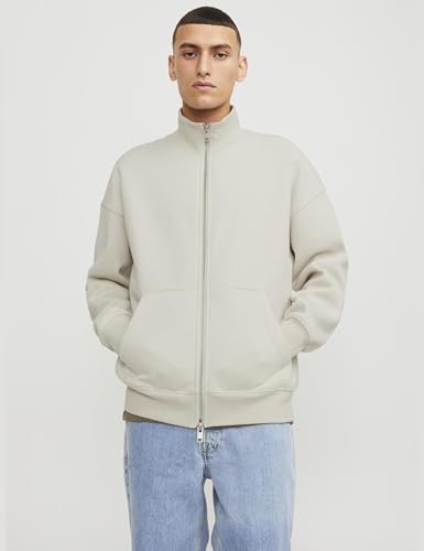JACK & JONES JORVOLUME Sweat Zip HIGH Neck BLK – Ansicht 2