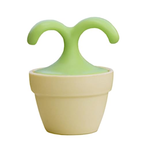 YS0911 Handheld Body Manual Massager Cute Potted Plant Shaped Roller Ball Bead Rel Roller Massager for Legs Electric, Blue