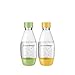 Produktbild SodaStream Kunststofflasche |0,5L |BPA-frei|grün & gelb |2er-Pack