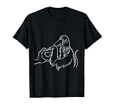 Lévrier afghan au trait, chien afghan, Afghans T-Shirt