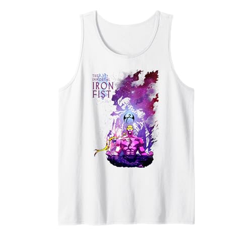 Débardeur Iron Fist Marvel violet homme t-shirt sans manches yoga et sport