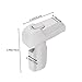 HEOATH 2 Pack Upgrade Child Proof Refrigerator Lock with Two Ways to Open, Home Fridge Freezer Door Lock Latch Catch to Keep Door Closed, no Tools Need or Drill (White)