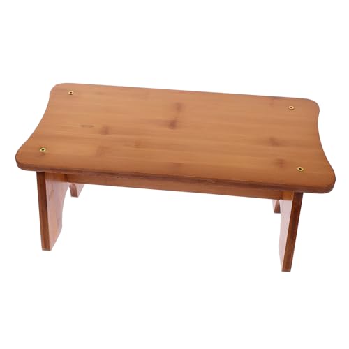 NOLITOY Bathroom Squatting Foot Stool Bamboo Toddler Toilet Stool for Boys and Girls