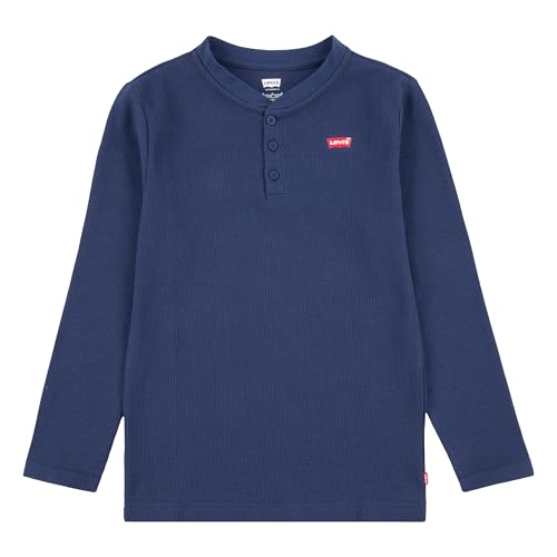 Levi's Boys' Long Sleeve Henley Waffle Knit Shirt