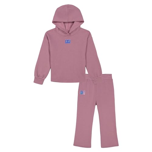 Image of Under Armour Girl's 2-piece Fleece Sweatshirt and Sweatpants Set, Soft & Comfortable