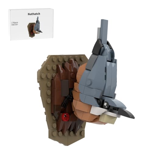 MasterBrickPlay Pájaro pequeños bloques de construcción, 176 bloques de sujeción, juego de bloques de construcción, colección de temas de animales, juguetes de bloques de construcción, linda