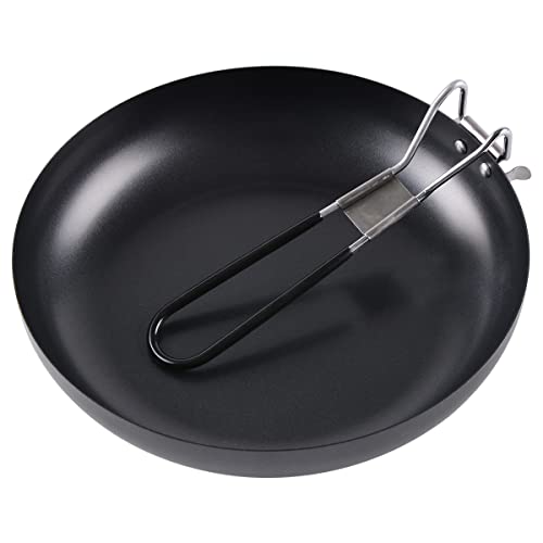 Szyt 12 Inch Steel Camping Pan, Flat Griddle Pan, Portable Frying Pan, Camping Skillet, Grill Pan For Outdoor Cooking #TOP1