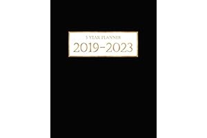 5-Year Comprehensive Planning Calendar: 8.5" x 11" Size for 2019-2023 Planning