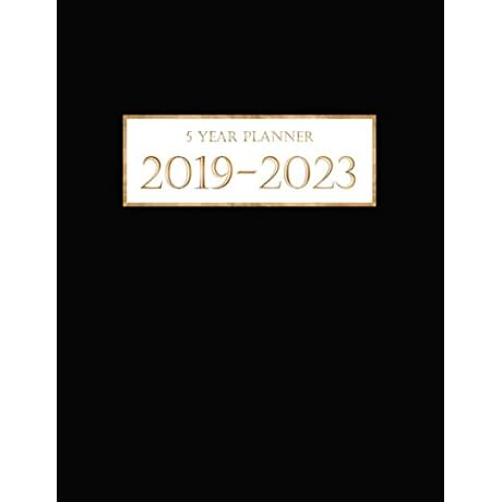5-Year Comprehensive Planning Calendar: 8.5" x 11" Size for 2019-2023 Planning
