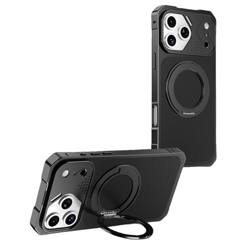 Etui iPhone 17 Pro Max avec cadre en métal premium noir