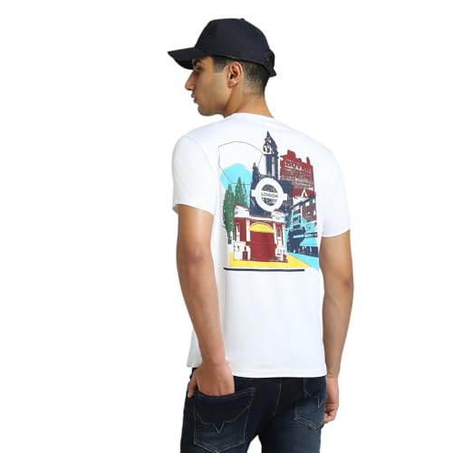 Image of Pepe Jeans Men T-Shirt|Cotton|Slim Fit