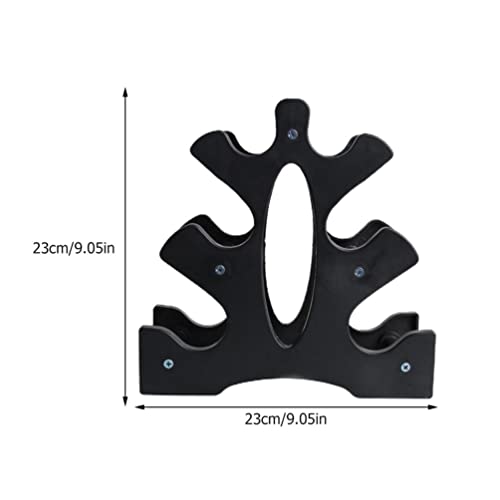 NOLITOY Halterbeugel 3 Tier Halterrek Compacte Halter Opberghouder Thuis Gym Oefening Gewichtsrek Zwart - Image 7