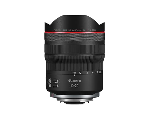 Canon RF10-20mm F4 L is STM, Ultra-Wide-Angle Lens for Full-Frame Cameras, Compact & Lightweight,...
