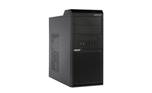 Image of acer Veriton Veriton M200 Desktop (Intel Pentium Gold G5420 Processor /4GB /1TB /Window 10 Home 64Bit /Integrated Graphics), Black