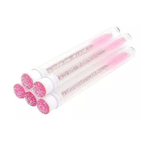 Kit com 12 Tubos Tubete com Escovinha de Cílios Master Ideal para Aplicação e Preservação de Cílios,