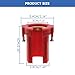 Red ABS Plastic Metal Faucet Fixing Nut Anti-Loosening Faucets Lock Nuts Fastener Lock Nut Tool for Hot/Cold Water Faucet Shanks Suitable for Kitchen Bathroom Home Hardware Accessories