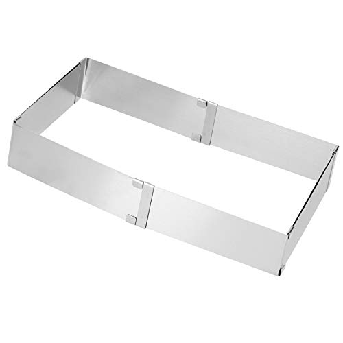 Stainless Steel Square Mousse Ring Mold,Retractable Biscuits Cake Mold For Kitchen Diy Baking Tools(Large) #TOP6