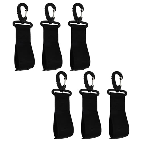 Duronge 6 Stück Wiederverwendbare Kabelriemen mit Karabiner