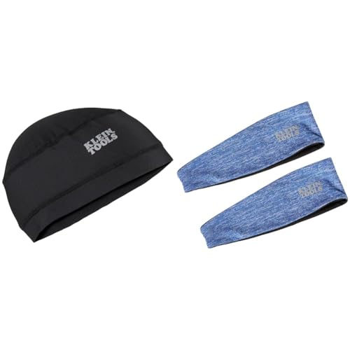 Image of Klein Tools 60181 Cooling Helmet Liner, Under Hard Hat Cap with Mesh Fabric at Crown