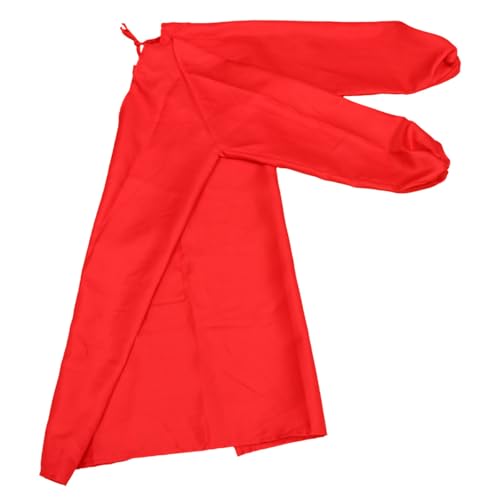 TOYANDONA Delantal de Pintura para Xxl Rojo Mangas Largas, Bata Protectora de Arte Reutilizable, Cubierta de Capa de Pintura para Manualidades y Dibujo Infantil