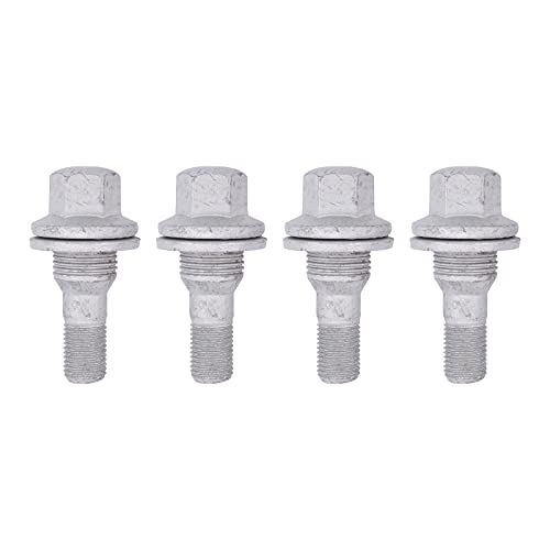 HouYeen Lot de 4 écrous de roue pour P-eugeot 206 307 407 508 C-itroenC2 C3 C4 C5 Filetage 12 x 1,25 mm Cover