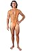 Price comparison product image Orion Costumes Mens Orange Borat Mankini Thong Swimsuit Novelty Stag Fancy Dress