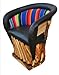 Equipal Forniture Traditional Mexican Equipal Chair Black Color Zarape Handmade, Artisan in Mexico Equipales San José Original Skin Ideal for your Home, Bar, Restaurant, Office, Hotel