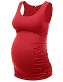 Maternity Tops Maternity Tank Top Maternity Tank Tops for Pregnancy Maternity Clothes Summer (Wine R