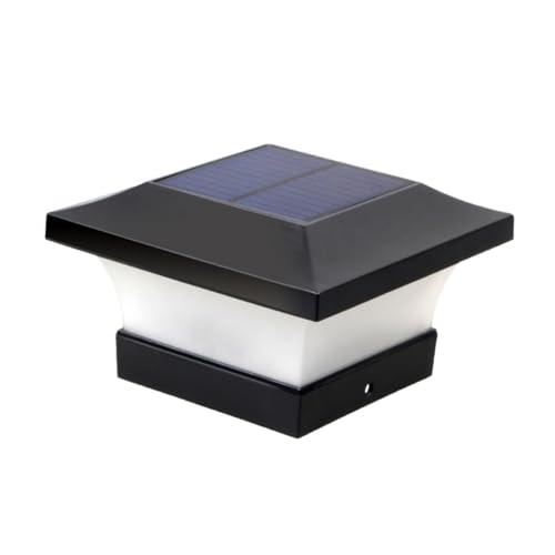 NULYLU Solar Pfostenleuchte für Garten und Terrasse