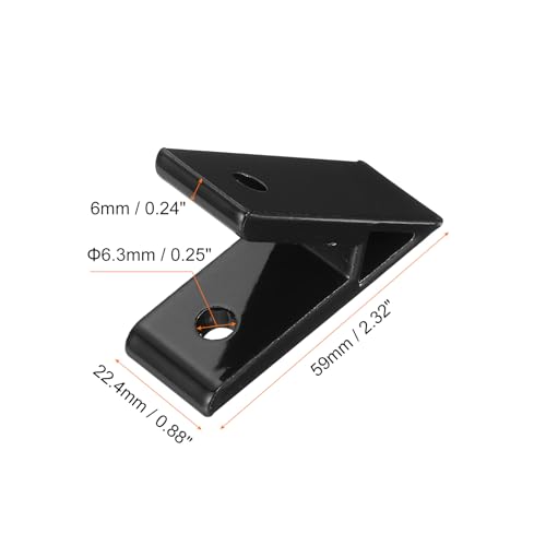 QUARKZMAN 2 Stück 45 Grad Winkel Aluminium Profil Eckwinkel, Eckverbindungsverbinder für die 3030 Serie mit Schrauben und Muttern (Schwarz)