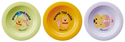 スケーター (skater) 子供用 小皿 3枚セット ディズニー くまのプーさん 12cm 日本製 PA-3