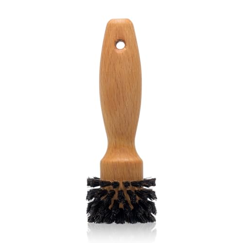 SAUBA Steckdosenbürste Bosco | Reinigungsbürste aus Holz mit Rosshaar | für Schuko-Steckdose Typ C,F,K | Steckdosenreiniger Bürste aus natürlichen Materialien
