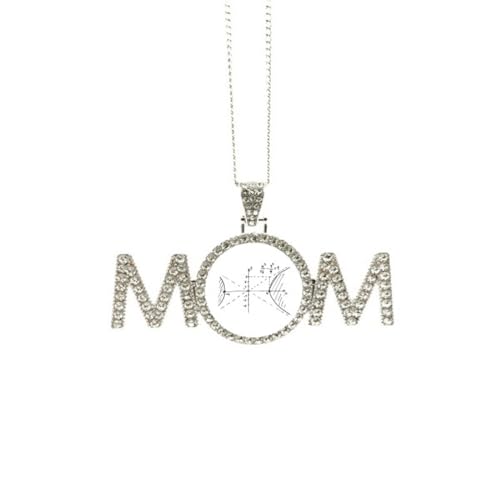 Collier courbe hyperbolique original, cadeau pendentif sciences et art