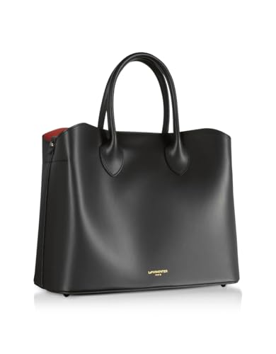 Jackie Tote Bag, Genuine Italian Calf Leather, 12.4 x 9.8 x 5.5 inches2