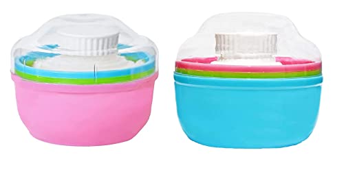 Portable Baby Skin Care Baby Powder Puff with Box Holder Container for New Born and Kids for Baby Face and Body – Assoted (Pack Of 2) Portable Baby Skin Care Baby Powder Puff with Box Holder Container for New Born and Kids for Baby Face and Body – Assoted (Pack Of 2)