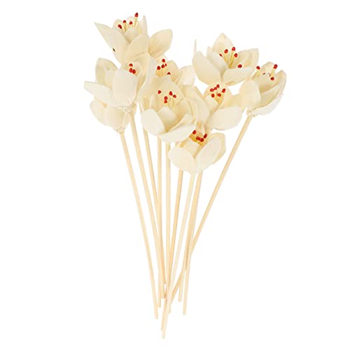 PRETYZOOM 10pcs Aromatherapy Flower Diffuser Sticks Essential Oil Sticks for Office Home Decor