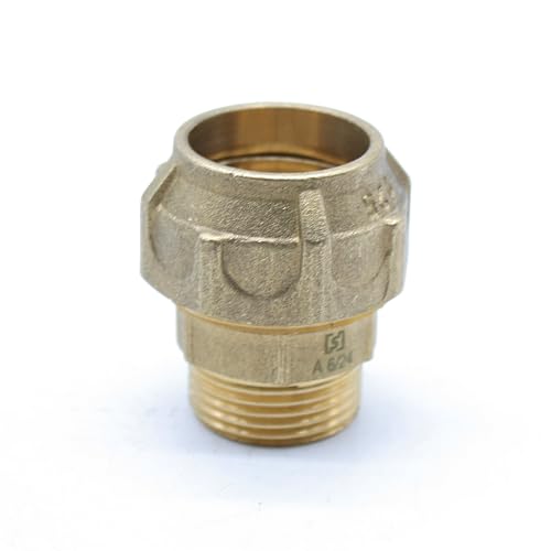 DOJA Barcelona | Empalme recto macho de polietileno PE de compresión 20 x 1/2' | Conector para proyectos de precisión y sistemas de agua