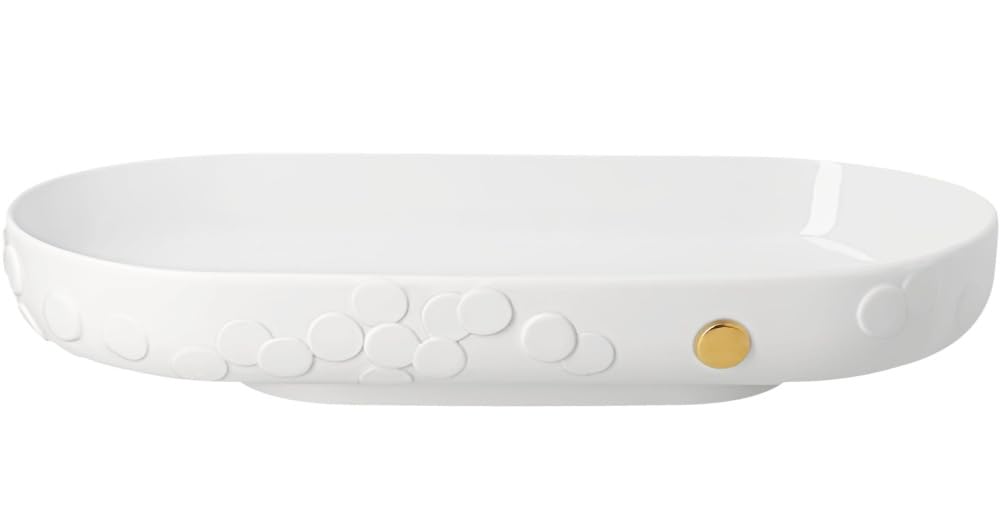 Räder Schale Goldener Punkt | Große Porzellanschale Obstschale 45x23cm