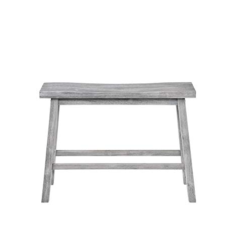 Image of Boraam Sonoma Counter Height Backless Bench - Storm Gray Wire-Brush