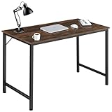 TecTake® Mesa Escritorio de Madera con Estructura Resistente, Rústica