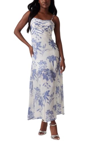 Robe en jean floral GUESS w5gk0l imprimé Dreaming Lilies bleu denim