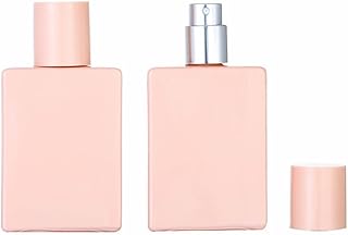 2 Pack Pink Clear Glass Perfume Bottle Atomizer,30ml Empty Refillable Perfume Spray Bottle for Men and Women,Portable Fragrance Fine Mist Spray Bottle Perfume Dispenser for Travel Portable Travel Bottle