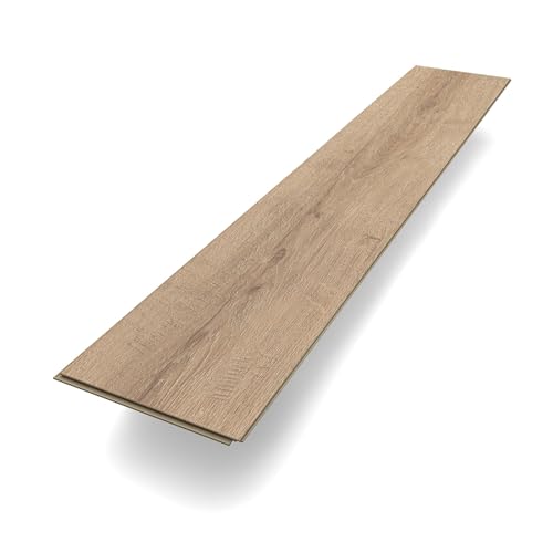 Laminat Deluxe \"Eiche Ruwertal\" | Braun Holzoptik Markant | Klicklaminat einfach zu verlegen | 1292 x 246 x 8 mm | Paket mit 2,5 m² | Fußbodenheizung geeignet | bis zu 24h wasserfest | Bodenglück Laminat Deluxe \"Eiche Ruwertal\" | Braun Holzoptik Markant | Klicklaminat einfach zu verlegen | 1292 x 246 x 8 mm | Paket mit 2,5 m² | Fußbodenheizung geeignet | bis zu 24h wasserfest | Bodenglück