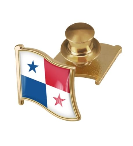 Image of vmcoatdu Country Flag Backs Locking Pin Keepers Locking Clasp Pin Badge International Travel Brooch Metal Alloy Souvenir Pin 0.75x0.7 Inch Small Pin